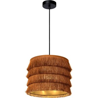 Lampe suspendue rétro Lucide Extravaganza Togo - Ø25cm - E27 - Jaune ocre - Suspension - Publicité Lampe suspendue rétro Lucide Extravaganza Togo - Ø25cm - E27 - Jaune ocre - Suspension - Publicité