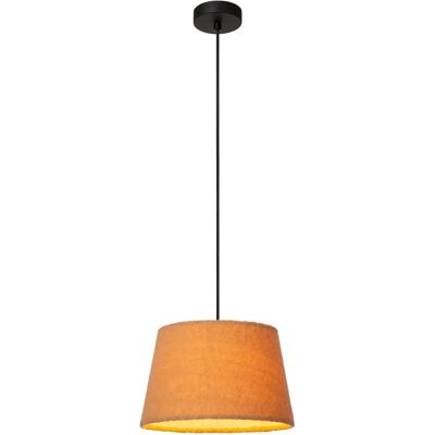 Lucide Woolly Vintage Hanglamp - Okergeel - Ø 28cm - E27 - Hanglamp Lucide Woolly Vintage Hanglamp - Okergeel - Ø 28cm - E27 - Hanglamp
