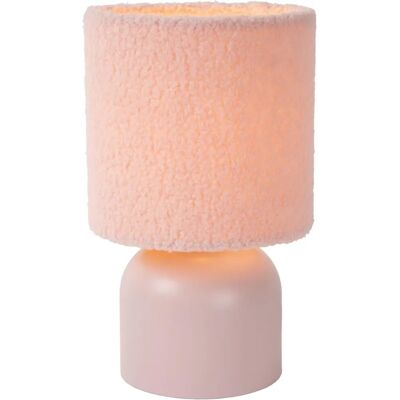 Lucide Woolly Roze Tafellamp - E14, 40W Lucide Woolly Roze Tafellamp - E14, 40W