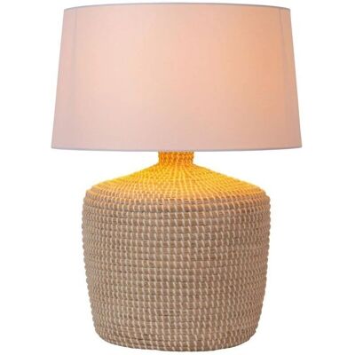 Lucide AMBALA - Lampa stołowa - Naturalna - Ø 35 cm - 1xE27 Lucide AMBALA - Lampa stołowa - Naturalna - Ø 35 cm - 1xE27