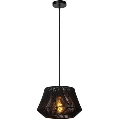 Lucide Jessica Suspension - Noir - Hauteur Réglable - Compatible LED - Publicité Lucide Jessica Suspension - Noir - Hauteur Réglable - Compatible LED - Publicité
