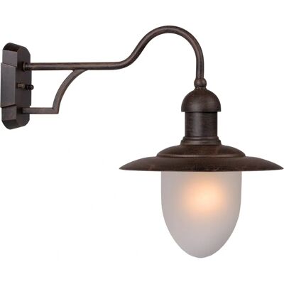 Lucide Aruba Cottage Classic Wall Light - Rust Brown - Outdoor Lucide Aruba Cottage Classic Wall Light - Rust Brown - Outdoor