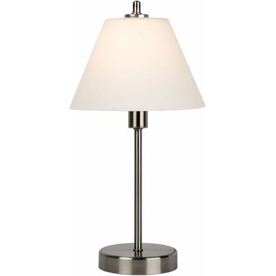 Lucide Two Touch Tischlampe - Satin Chrome - Ø22cm - 3 StepDim - Modernes Licht Lucide Two Touch Tischlampe - Satin Chrome - Ø22cm - 3 StepDim - Modernes Licht