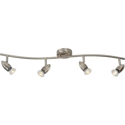 Lucide CaroLed Moderne Decken-Spotsleiste - LED - GU10 - 4x5W 2700K - Satin Chrome Lucide CaroLed Moderne Decken-Spotsleiste - LED - GU10 - 4x5W 2700K - Satin Chrome