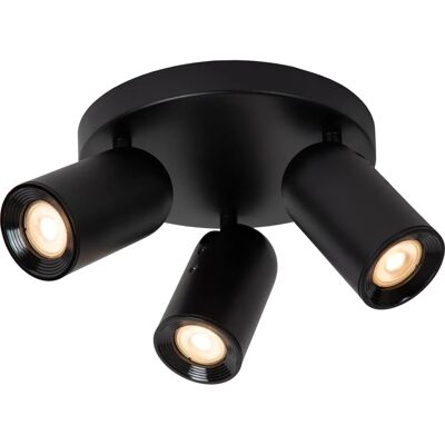 Lucide Punch Classic Ceiling Spotlight - 21cm - 3xGU10 - Black Lucide Punch Classic Ceiling Spotlight - 21cm - 3xGU10 - Black