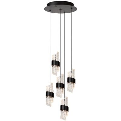 Lucide KLIGANDE - Pendelleuchte - 30 cm - LED Dim. - 5x8W 2700K - Schwarz Lucide KLIGANDE - Pendelleuchte - 30 cm - LED Dim. - 5x8W 2700K - Schwarz