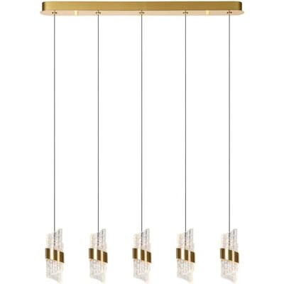 Lucide KLIGANDE Pendant Light - Dimmable Gold LED Fixture Lucide KLIGANDE Pendant Light - Dimmable Gold LED Fixture