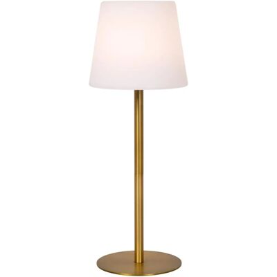 Lucide Tyon LED Outdoor Rechargeable Table Lamp - Oro Opaco - Lampada da tavolo Lucide Tyon LED Outdoor Rechargeable Table Lamp - Oro Opaco - Lampada da tavolo
