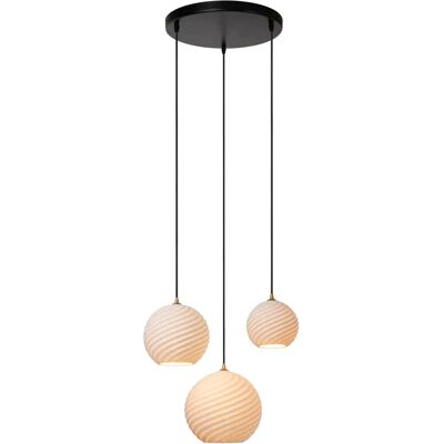 Lámpara Colgante Lucide Bina Blanca - Conjunto de 3 Luces de Techo Lámpara Colgante Lucide Bina Blanca - Conjunto de 3 Luces de Techo