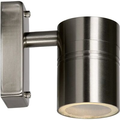 Lucide Arne Außenwandleuchte Satin Chrome - Wandlampe Lucide Arne Außenwandleuchte Satin Chrome - Wandlampe