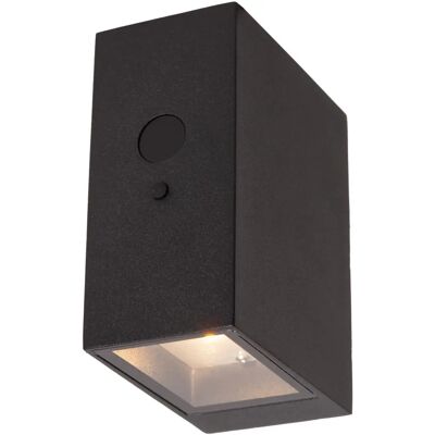 Lucide Bolton Solar-Wandlampe - Dimmbares LED, IP54, 2850K/3150K - Schwarz - Draußen Lucide Bolton Solar-Wandlampe - Dimmbares LED, IP54, 2850K/3150K - Schwarz - Draußen