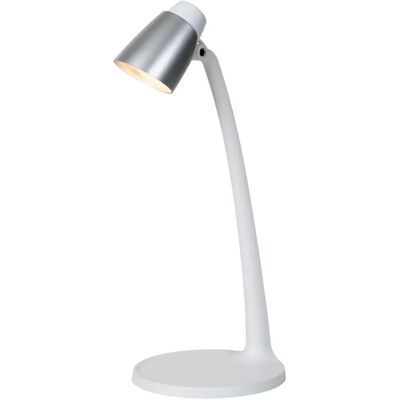 Lámpara de Escritorio LED Lucide Ludo - Blanco - Brillo Ajustable Lámpara de Escritorio LED Lucide Ludo - Blanco - Brillo Ajustable