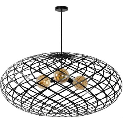 Lucide Wolfram Závěsné svítidlo - 3xE27, 100cm - Černá Lucide Wolfram Závěsné svítidlo - 3xE27, 100cm - Černá