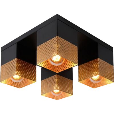Lucide Renate Moderní stropní svítidlo - 4xE27 - Zlato mosaz Lucide Renate Moderní stropní svítidlo - 4xE27 - Zlato mosaz