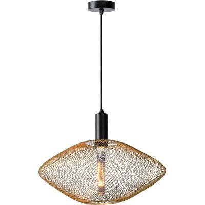 Lámpara colgante de malla Lucide - 45cm - E27 - Oro - Moderna Lámpara colgante de malla Lucide - 45cm - E27 - Oro - Moderna