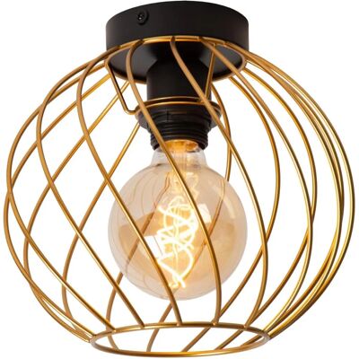 Lucide Danza - Deckenleuchte - Gold - Ø 25 cm - E27 - Retro Lucide Danza - Deckenleuchte - Gold - Ø 25 cm - E27 - Retro