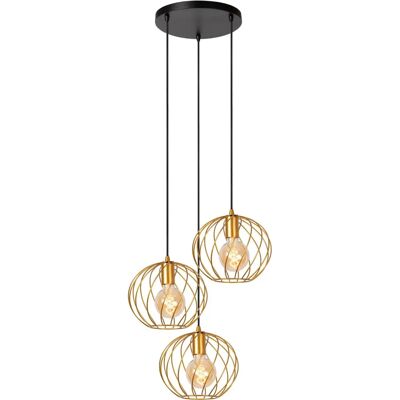 Lucide Lighting Danza Klassische Kaskaden-Pendelleuchte - Ø50cm - 3xE27 - Matt Gold Lucide Lighting Danza Klassische Kaskaden-Pendelleuchte - Ø50cm - 3xE27 - Matt Gold