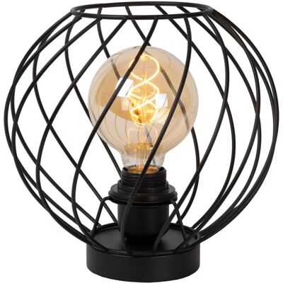 Lucide Danza Schwarze Tischlampe - Ø25cm - 1xE27 - Klassisch Lucide Danza Schwarze Tischlampe - Ø25cm - 1xE27 - Klassisch