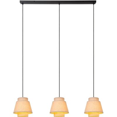 Lucide Tribute 3 Licht Leiste Pendelleuchte - Creme - Hängeleuchte Lucide Tribute 3 Licht Leiste Pendelleuchte - Creme - Hängeleuchte