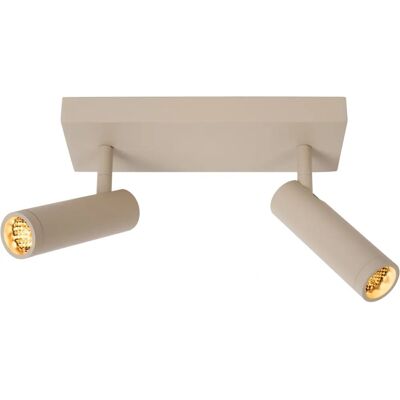 Lucide Lighting Lucide Grado Ceiling Spotlight - Taupe - 2xGU10 - Ceiling spotlight Lucide Lighting Lucide Grado Ceiling Spotlight - Taupe - 2xGU10 - Ceiling spotlight