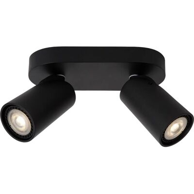 Faretto doppio a soffitto Lucide Xyrus - Dimmerabile, Nero Faretto doppio a soffitto Lucide Xyrus - Dimmerabile, Nero