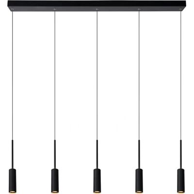 Lucide Tubule 5 Luces Negro Colgante - Lámpara de Techo Lucide Tubule 5 Luces Negro Colgante - Lámpara de Techo