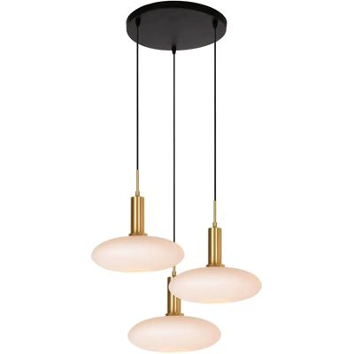 Pendentif Plafond 3 Lumières en Verre Singala - Style Moderne - Publicité Pendentif Plafond 3 Lumières en Verre Singala - Style Moderne - Publicité