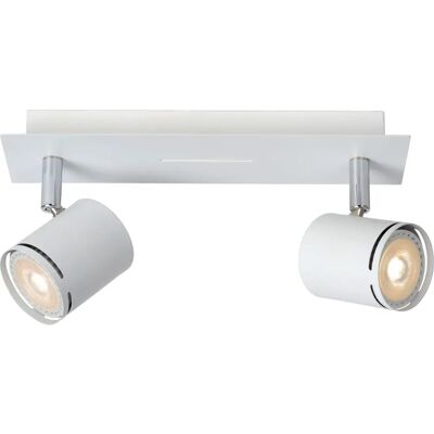 Faro da soffitto Rilou di Lucide - Bianco 2x5W 3000K Dimmerabile Faro da soffitto Rilou di Lucide - Bianco 2x5W 3000K Dimmerabile