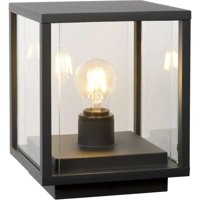 Lucide Outdoor Pedestal Light - IP54 - Anthracite - Square - 20x20x24.5cm Lucide Outdoor Pedestal Light - IP54 - Anthracite - Square - 20x20x24.5cm