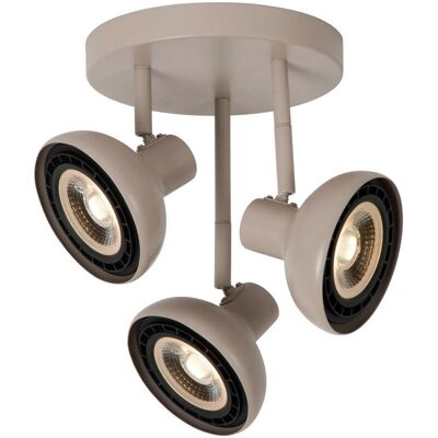 Lucide Sensas 3 Licht Plafondspot - Modern, Crème, Ø 25.8cm Lucide Sensas 3 Licht Plafondspot - Modern, Crème, Ø 25.8cm