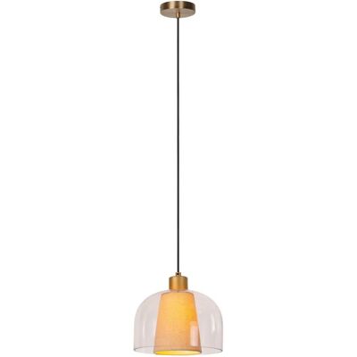 Lucide Gunhild Klasická závěsná lampa - Ø24cm - E27 - Průhledná Lucide Gunhild Klasická závěsná lampa - Ø24cm - E27 - Průhledná