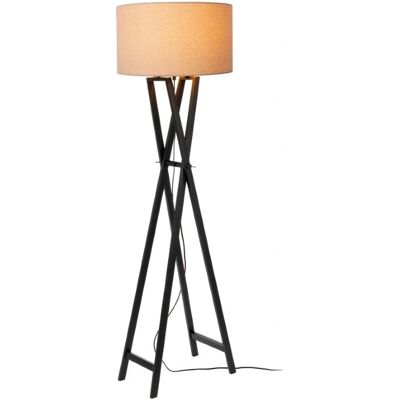 Lucide L307638130 Stojací lampa - 1xE27 - Černá/Naturní Lucide L307638130 Stojací lampa - 1xE27 - Černá/Naturní