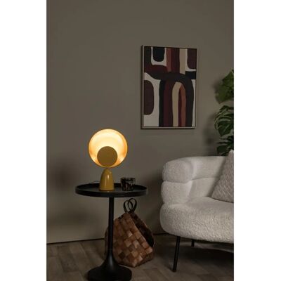 Lucide Castamar Lampe de Table LED - Ø25,5cm - Jaune Ocre Lucide Castamar Lampe de Table LED - Ø25,5cm - Jaune Ocre