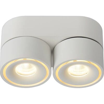 Lucide Yumiko Spot Da Soffitto Doppio - Dimmabile 2x8W Bianco Lucide Yumiko Spot Da Soffitto Doppio - Dimmabile 2x8W Bianco