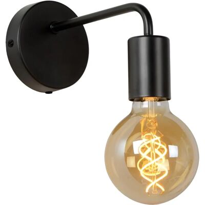 Lucide Scott Lâmpada de Parede Única - Acabamento Preto - Lâmpada de Parede Lucide Scott Lâmpada de Parede Única - Acabamento Preto - Lâmpada de Parede