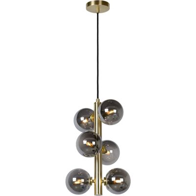 Lámpara Colgante Retro Tycho de Lucide - Ø25.5cm - 6xG9 - Oro Mate Latón - Lámpara Colgante Lámpara Colgante Retro Tycho de Lucide - Ø25.5cm - 6xG9 - Oro Mate Latón - Lámpara Colgante