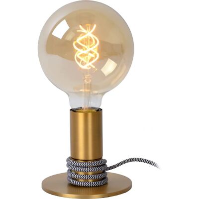 Lampe de Table Moderne Lucide Marit - Laiton, E27, 12cm Lampe de Table Moderne Lucide Marit - Laiton, E27, 12cm