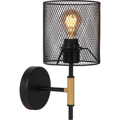 Lámpara de Pared Vintage Baskett Lucide - Negro - Lámpara de Pared Lámpara de Pared Vintage Baskett Lucide - Negro - Lámpara de Pared