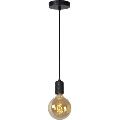 Lucide JOVA Lampada Sospesa - Regolabile in Altezza - E27 - Nera Lucide JOVA Lampada Sospesa - Regolabile in Altezza - E27 - Nera