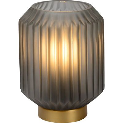 Lucide 45595/01/51 Sueno Szara Lampa Stołowa Art Deco Lucide 45595/01/51 Sueno Szara Lampa Stołowa Art Deco