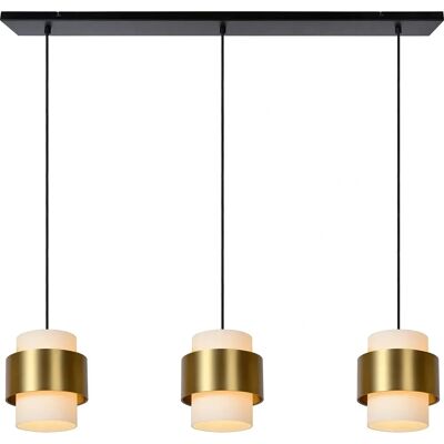 Lucide Firmin Verstellbare Pendelleuchte - Klassisch 3-Licht Messing Gold Lucide Firmin Verstellbare Pendelleuchte - Klassisch 3-Licht Messing Gold