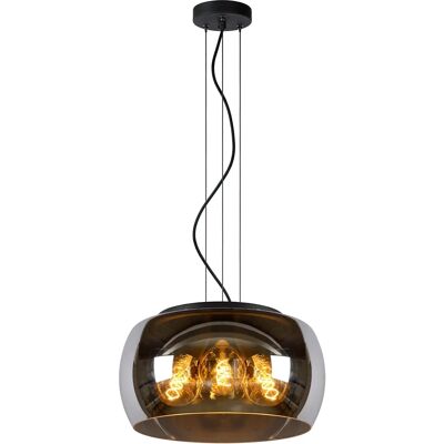 Lucide Olivia Pendelleuchte - Rauchgrau - 40cm - Höhenverstellbar Lucide Olivia Pendelleuchte - Rauchgrau - 40cm - Höhenverstellbar