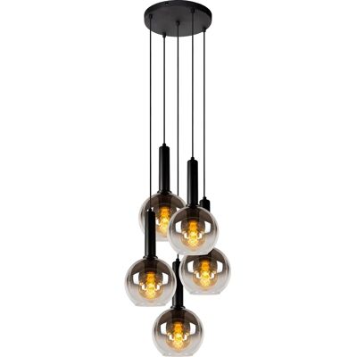 Lampadario moderno nero Marius - Ø55cm, 5xE27 Lampadario moderno nero Marius - Ø55cm, 5xE27