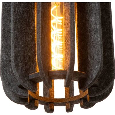 Lucide RAFAL - Pendelleuchte - 20 cm - E27 - Grau Lucide RAFAL - Pendelleuchte - 20 cm - E27 - Grau
