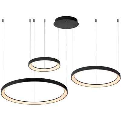 Lucide VIDAL Lampadario a Sospensione - Nero - 78cm - LED Dimmerabile Lucide VIDAL Lampadario a Sospensione - Nero - 78cm - LED Dimmerabile