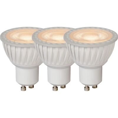 Lucide 49006/15/31 LED Birne - GU10 Warmweiß Dimmbar 5W Packung von 3 Lucide 49006/15/31 LED Birne - GU10 Warmweiß Dimmbar 5W Packung von 3