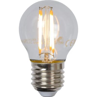 Lucide G45 Warm White Dimmable LED Schraubfassung Klare Golfball-Lampe Lucide G45 Warm White Dimmable LED Schraubfassung Klare Golfball-Lampe