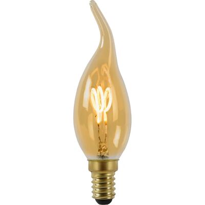 Lucide CT35 - Lampadina a filamento LED ambra - 3W - Dimmabile - E14 - 2200K Lucide CT35 - Lampadina a filamento LED ambra - 3W - Dimmabile - E14 - 2200K