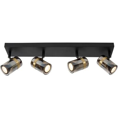 Lucide Upton Smoke Grey Ceiling Spotlight - 4xGU10 Lucide Upton Smoke Grey Ceiling Spotlight - 4xGU10