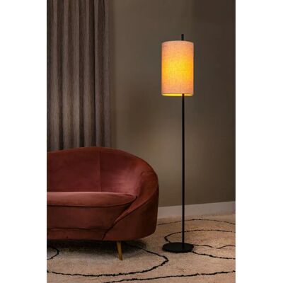 Lucide Magic Stehlampe - Schwarz mit Creme-Schirm - Stehlampe Lucide Magic Stehlampe - Schwarz mit Creme-Schirm - Stehlampe